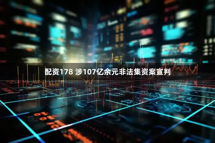 配资178 涉107亿余元非法集资案宣判